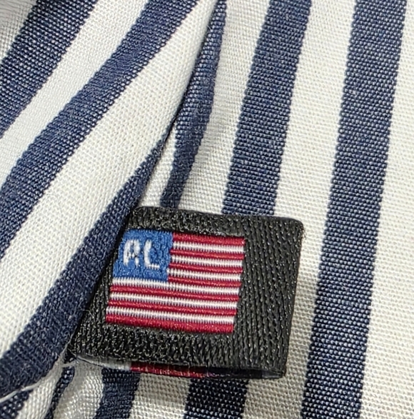 Ralph Lauren Polo Jeans Co. Women Striped Collar Long Sleeve Button Up Shirt M - Picture 16 of 16